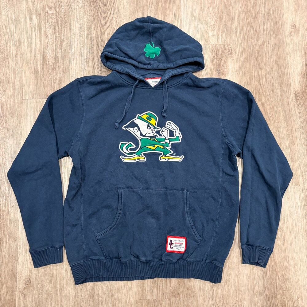 2000s Y2K Notre Dame Fighting Irish Hoodie Men's XL Blue NCAA
